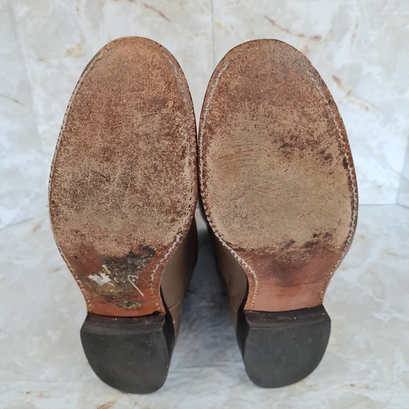 Vintage J. Chisholm Western Men\'s Boots in Tan Size 8 M main image 2